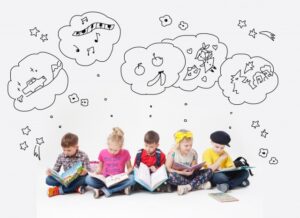 子供たちが考えている様子