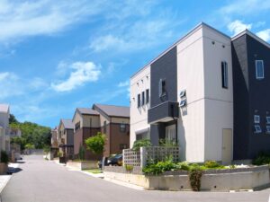 立ち並ぶ建物