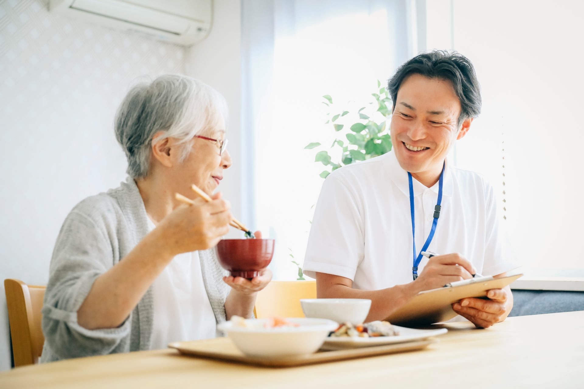 食事指導を受ける人